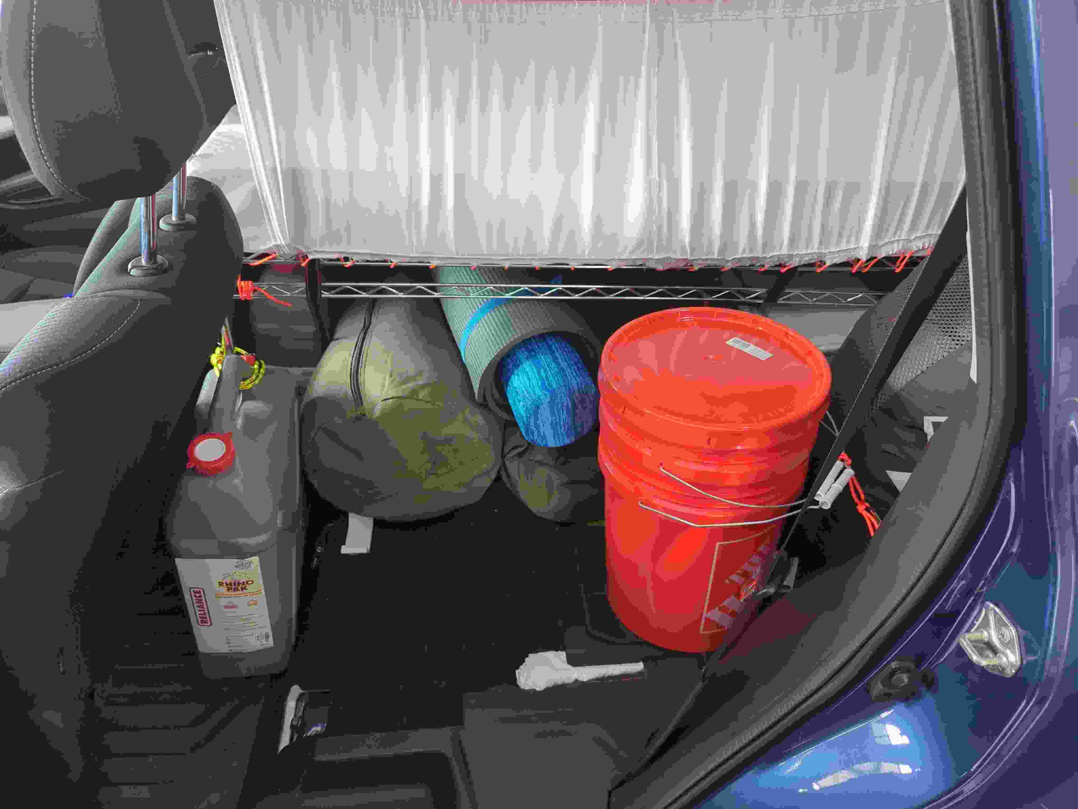 Car loaded with gear 1