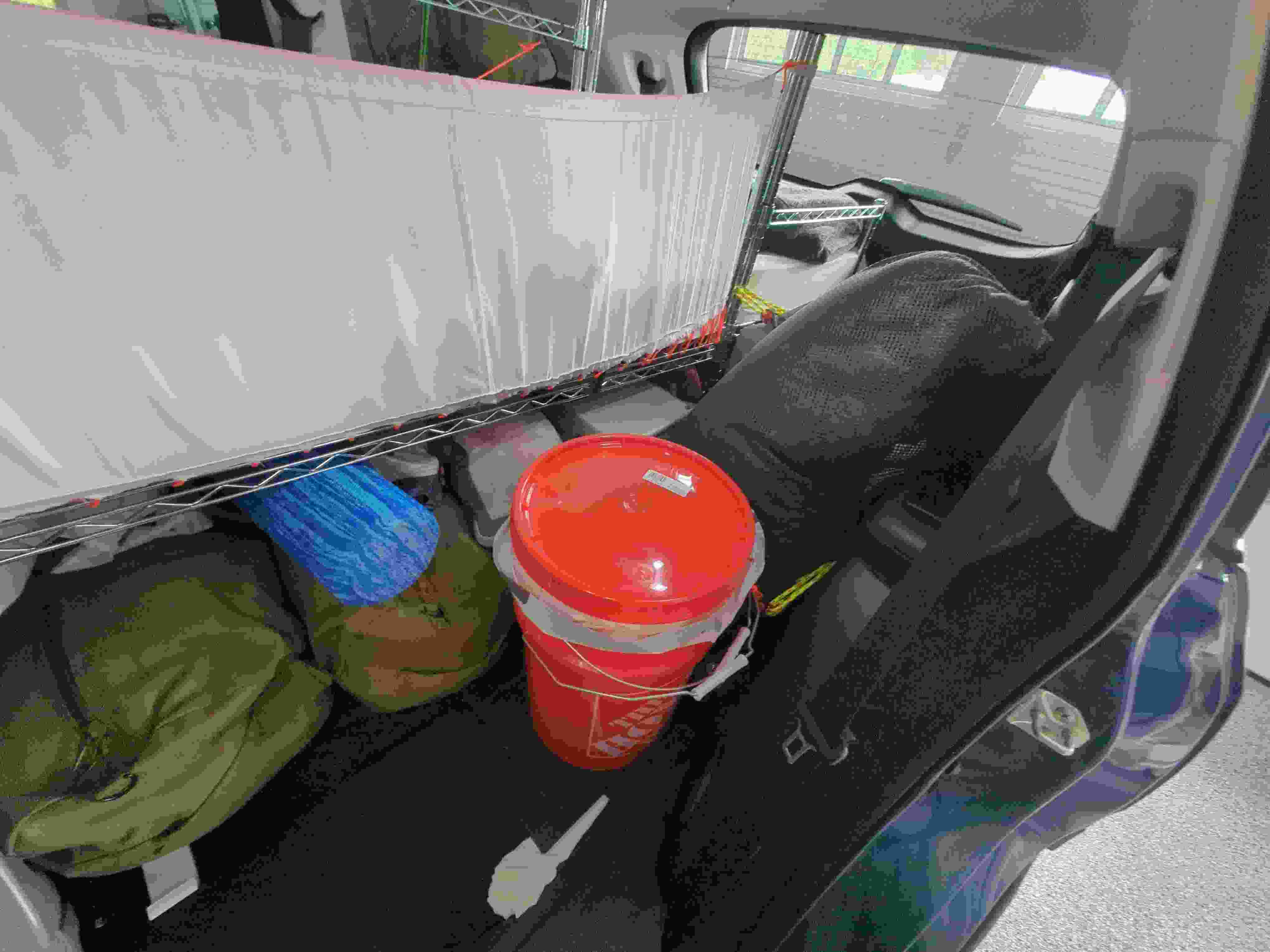 Car loaded with gear 2